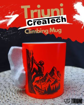 Pro lezce, ferratisty, turisty i horské srdcaře – hrnek s lezeckým chytem místo ucha! Ideální pro horosvaz, @kctcz,...