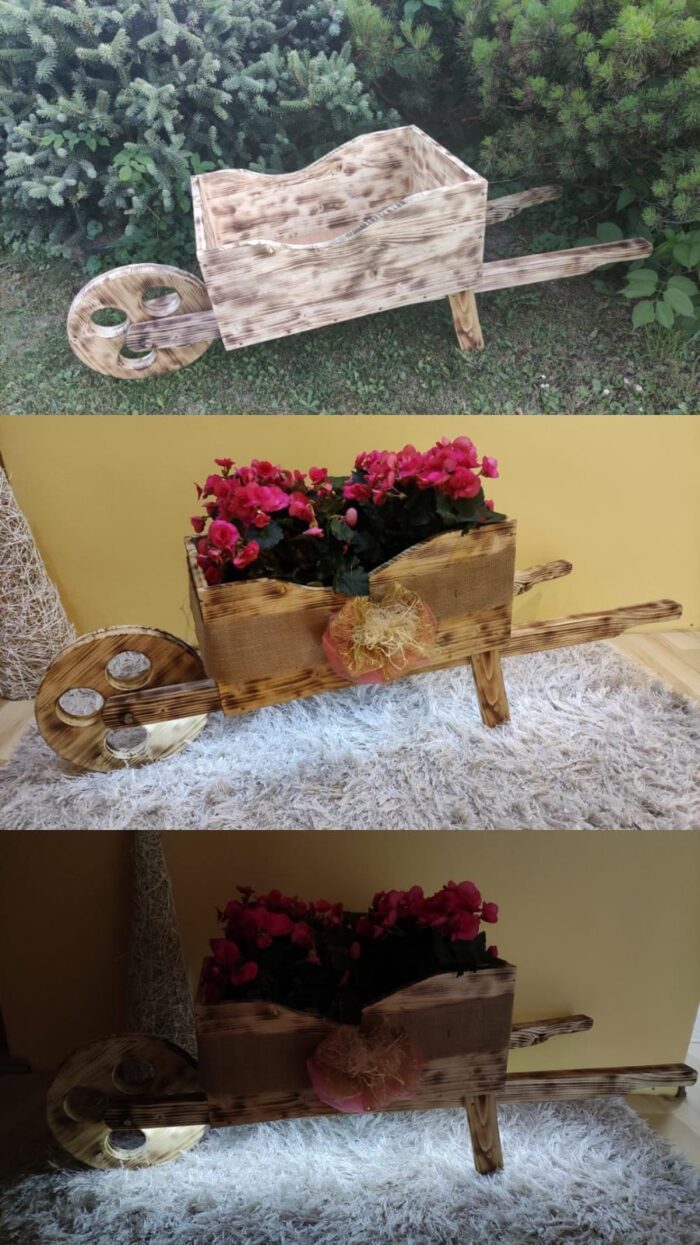 Květináč trakař s podsvícením - Obrázek 6