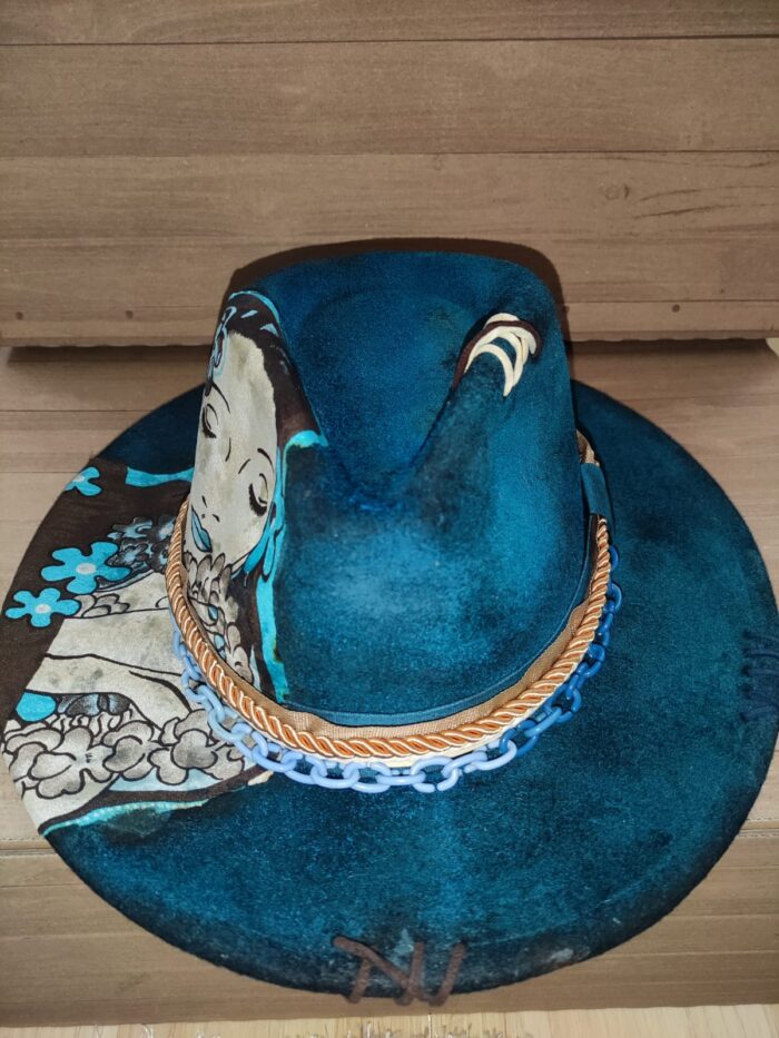 Klobouk Blue Geisha - Obrázek 2