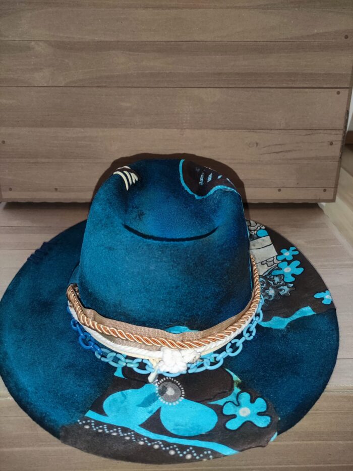 Klobouk Blue Geisha - Obrázek 3