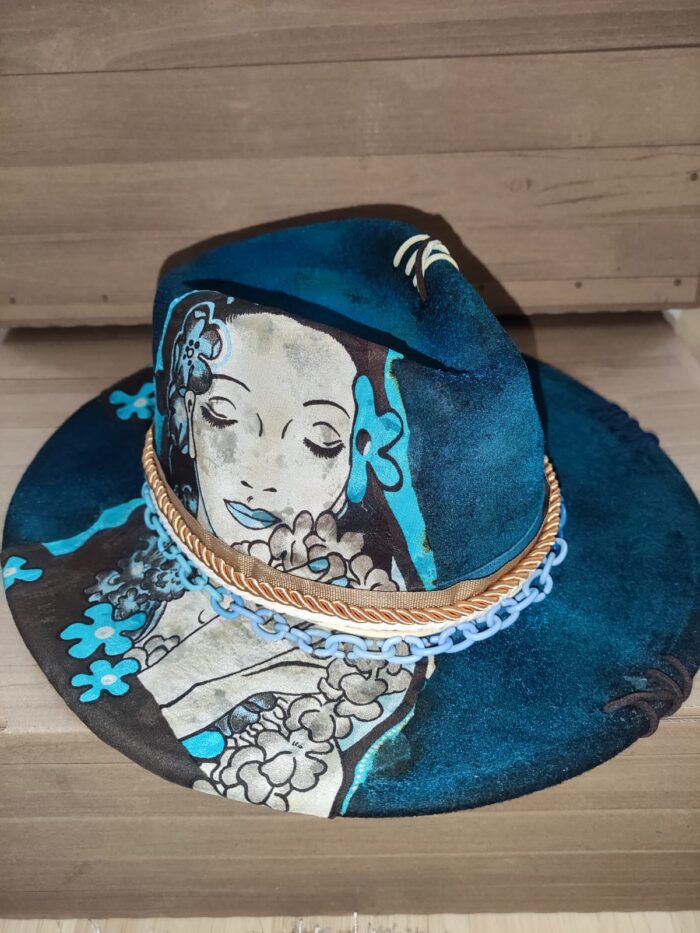 Klobouk Blue Geisha - Obrázek 7